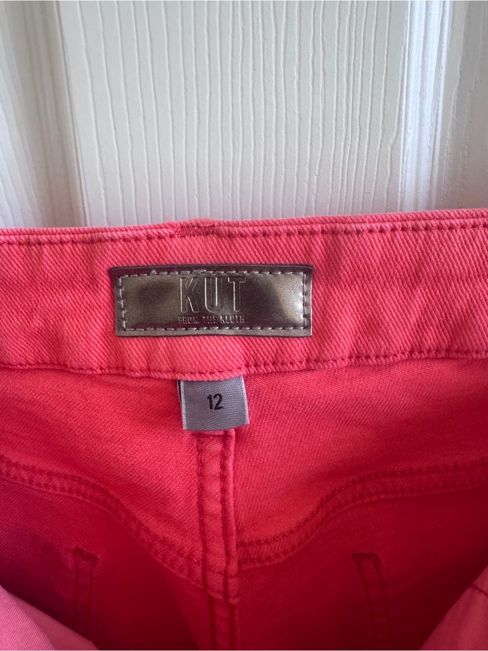 Kut from the Kloth Meg High Rise Wide-Leg Jeans Tangerine - Picture 4 of 4